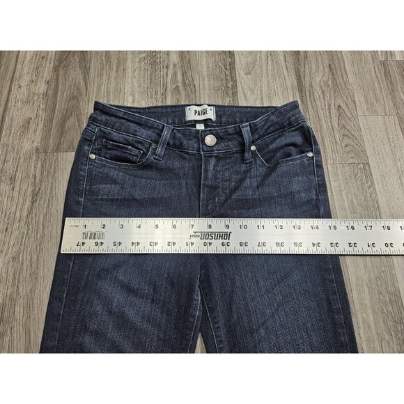 Paige Jeans Womens 28 Blue Verdugo Ankle Skinny Stretch Denim Dark Wash Classic - Picture 10 of 13